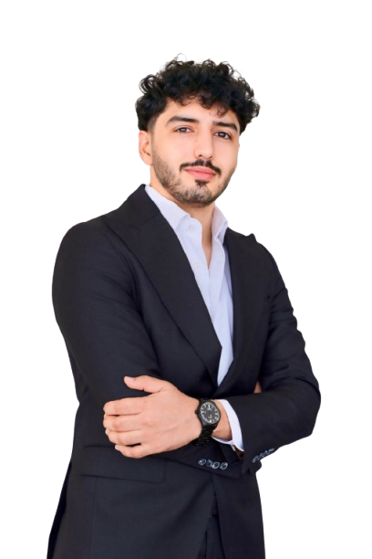 "Portrait of a real estate agent in business attire, smiling."