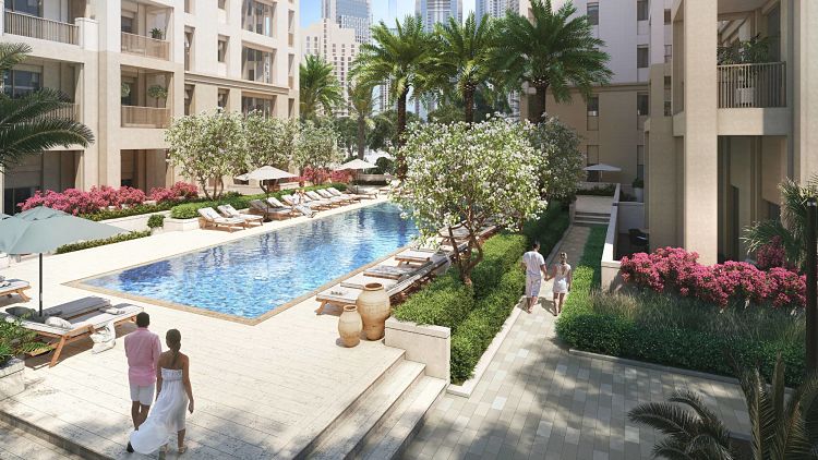 Sunset-Creek-Beach-in-Dubai-Creek-Harbour-Pool